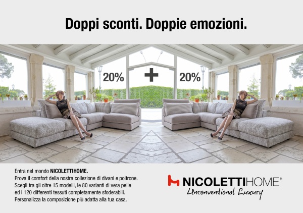 NicolettiHome - Doppi sconti. Doppie emozioni.